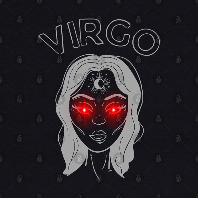 Virgo | Evil Red Eyed Maiden by MysticZodiac